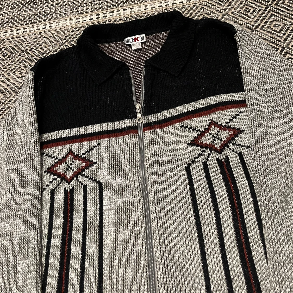 Unik stickad cardigan / overshirt