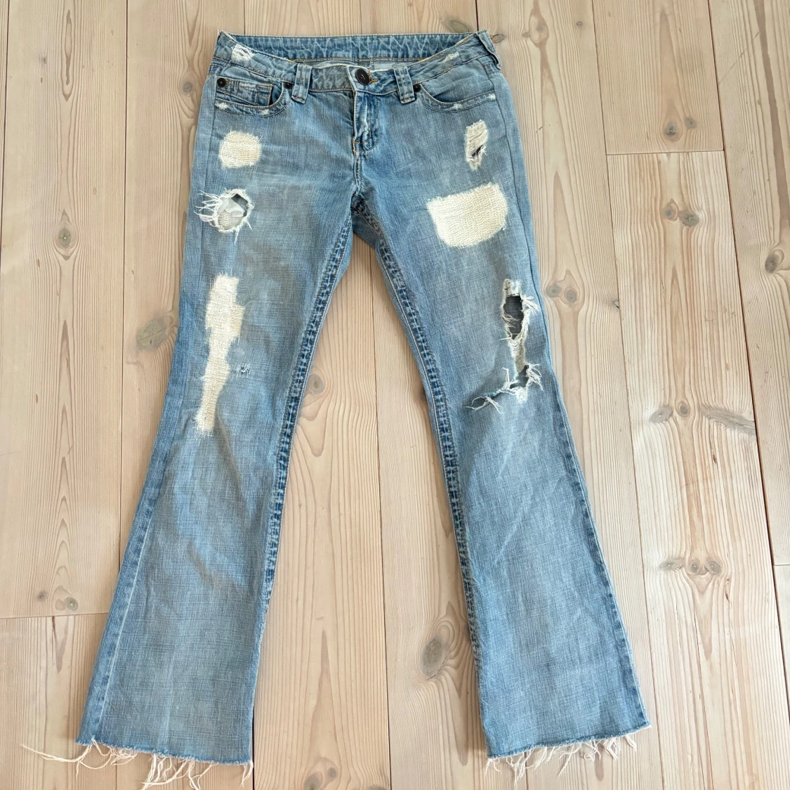 Blåa jeans