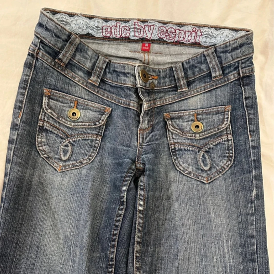 Lowwaist bootcut Blå jeans