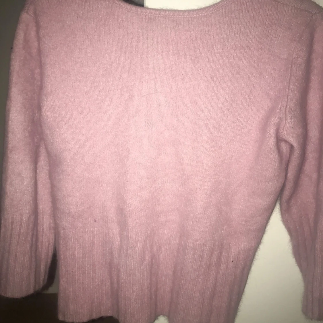 Rosa stickad tröja  - 90