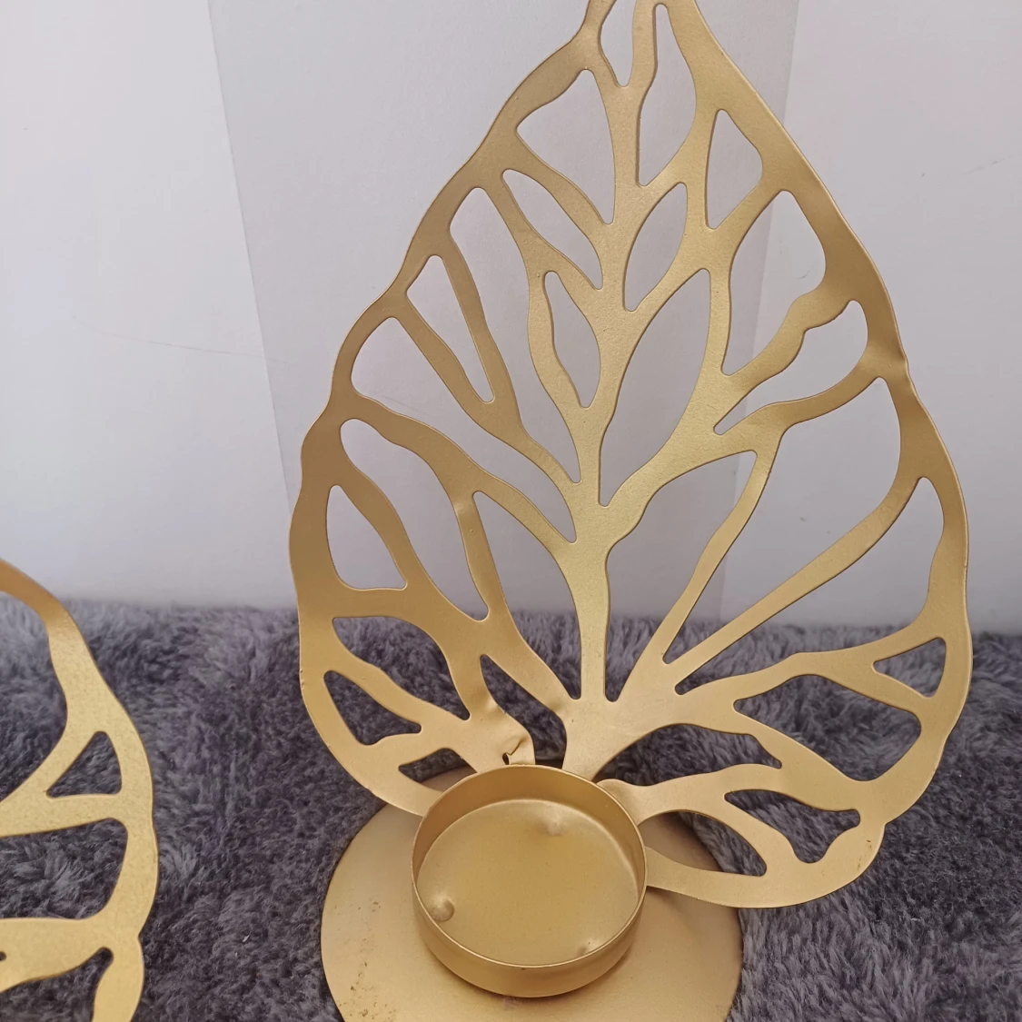 Guldljusstakar i form av löv - 91