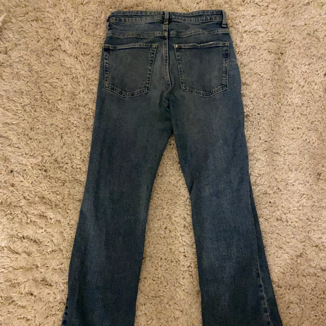 Blå bootcut jeans - 92