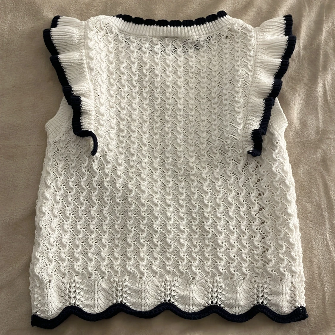 Vit stickad topp från Lindex❤️ - 90