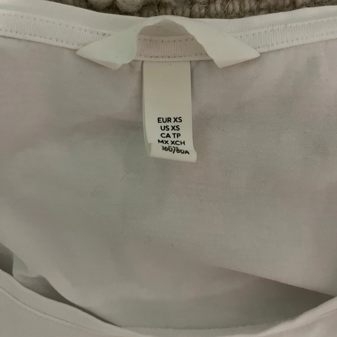 Vit långärmad topp - 90