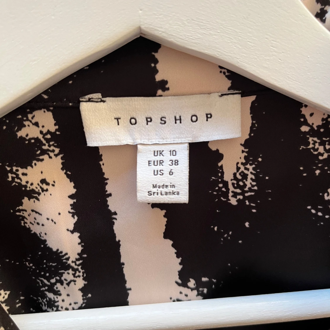 Svart och vit mönstrad skjorta från Topshop - 91