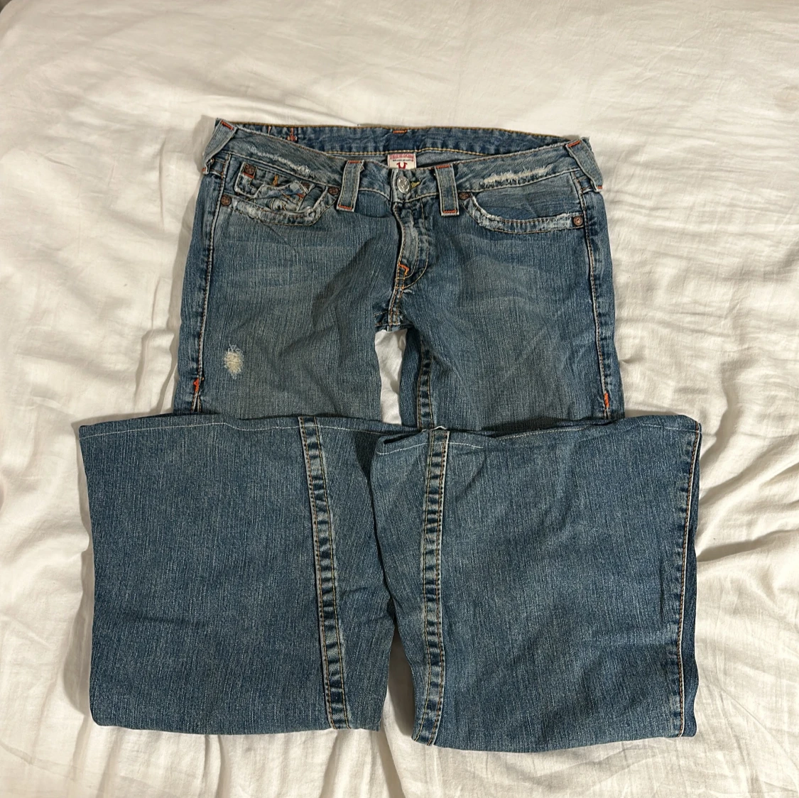 lågmidjade JÄTTE bootcut true religion jeans - 91