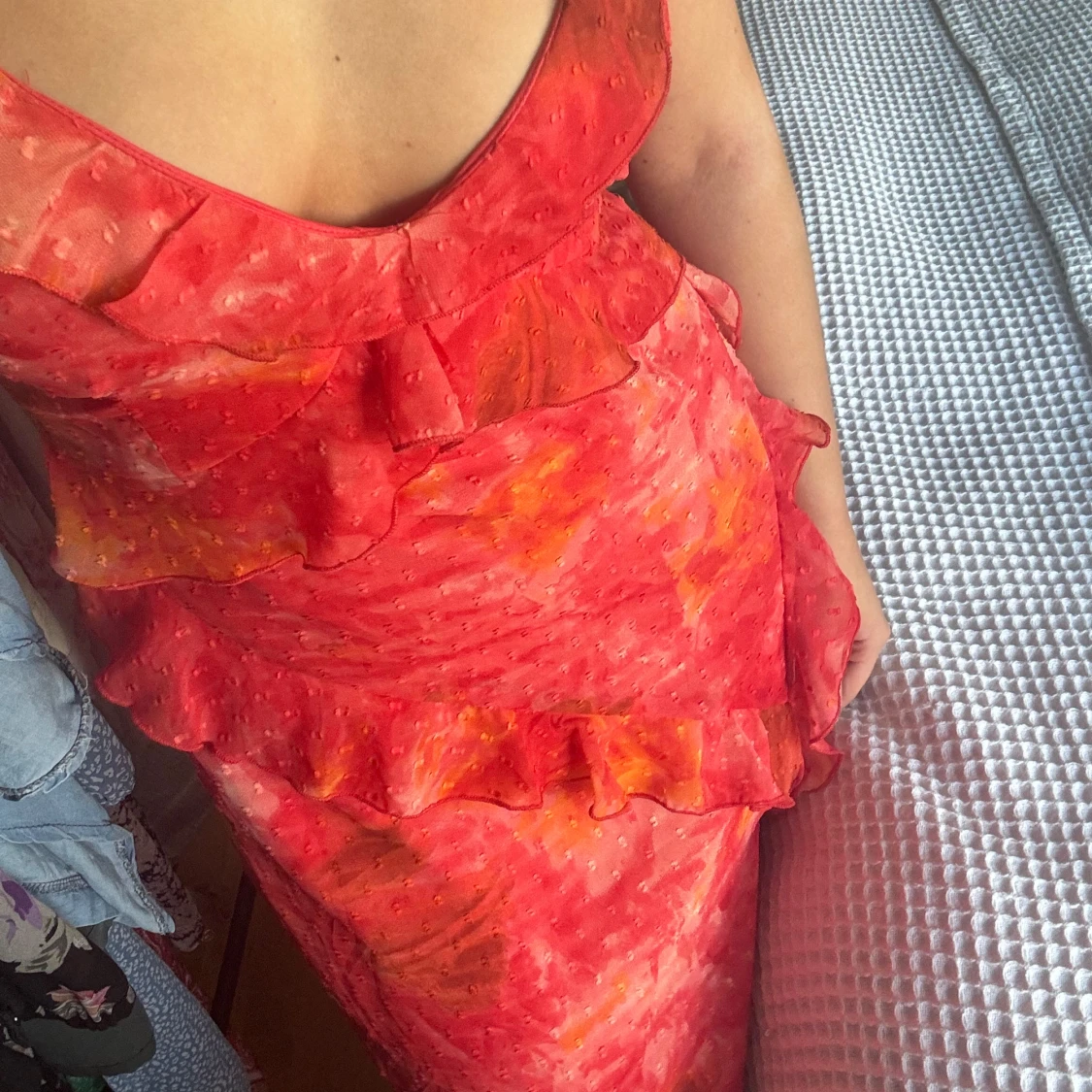 Röd långklänning  - 92