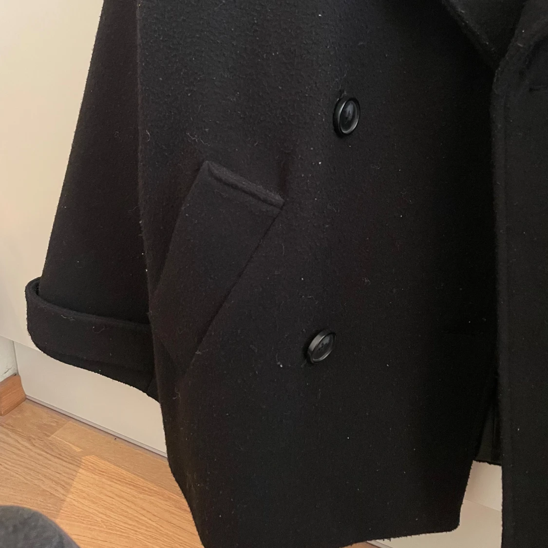 Svart oversized kappa från NA-KD - 4