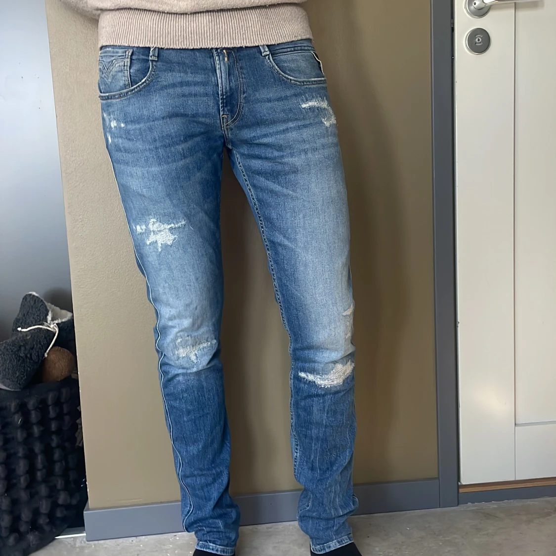 Blå jeansbyxor från Replay - 3