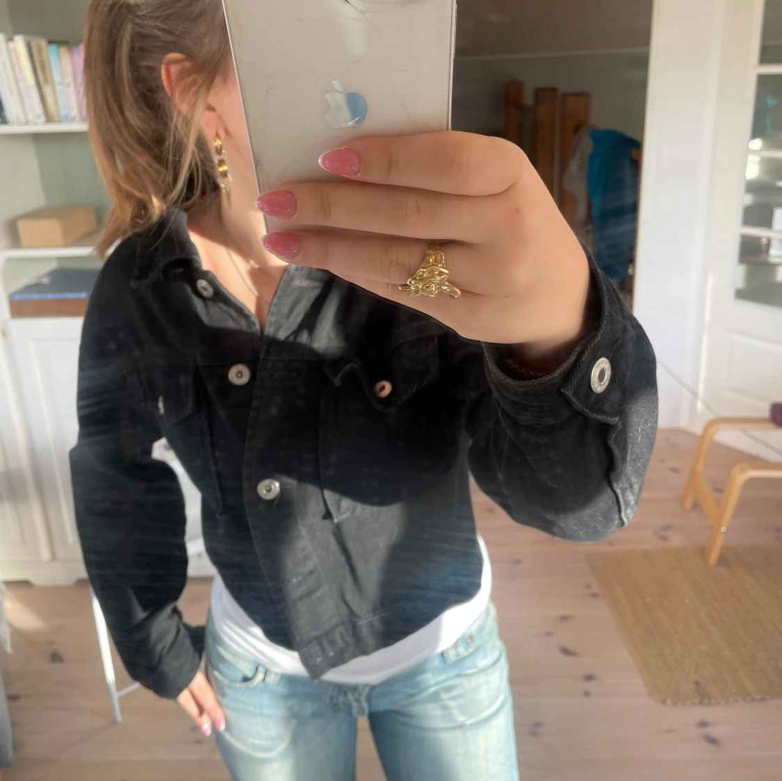 Svart jeansjacka - 91