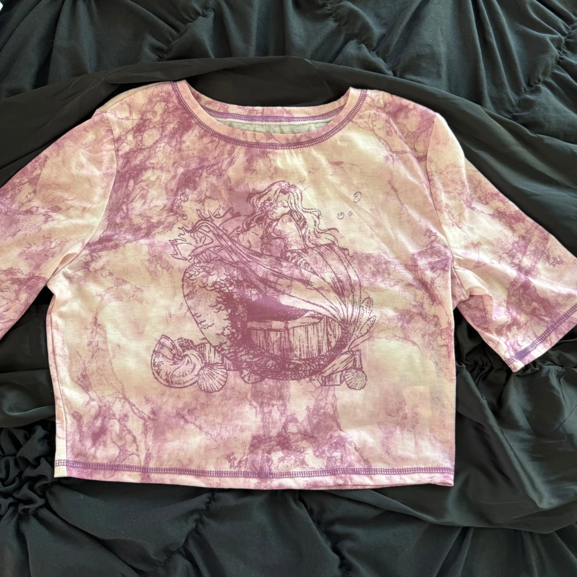 Lila mönstrad topp från Shein