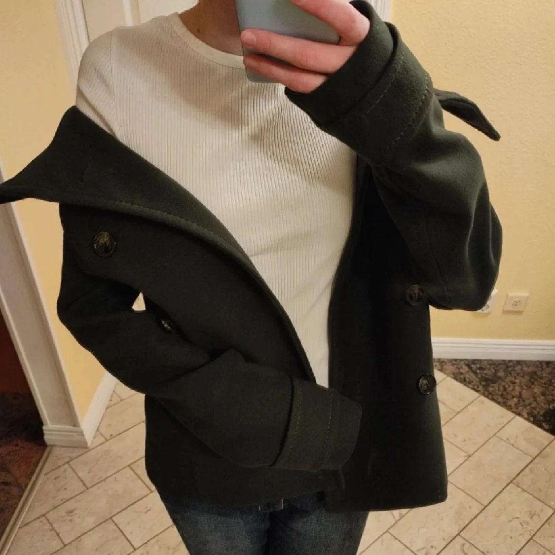 Mörkgrön kappa - 90