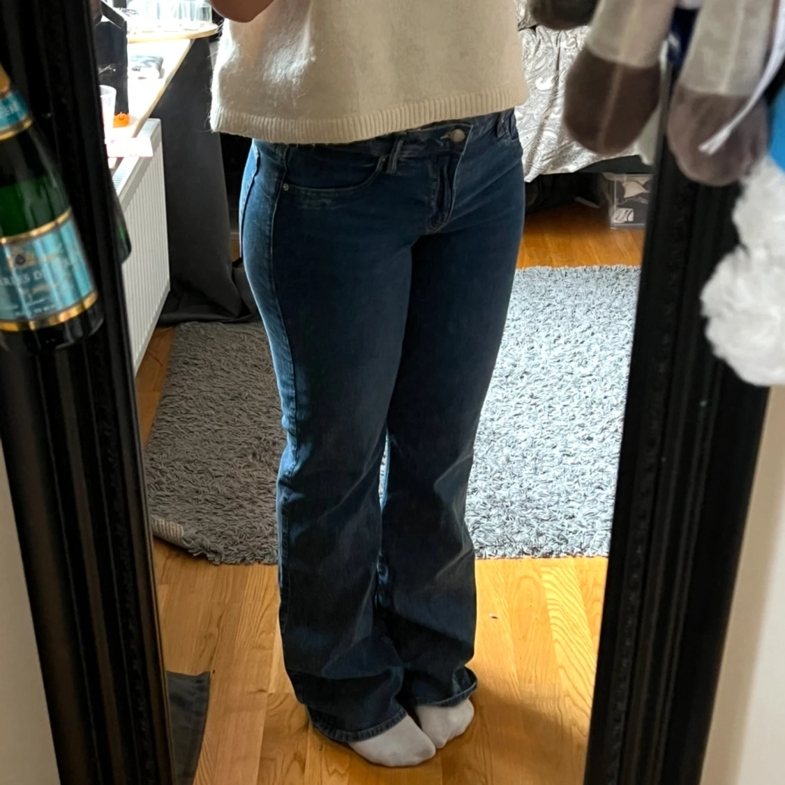 lågmidjade jeans  - 90