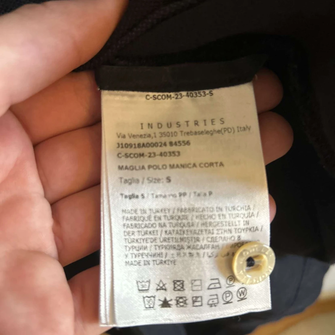 Svart kortärmad pikétröja från Moncler - 91