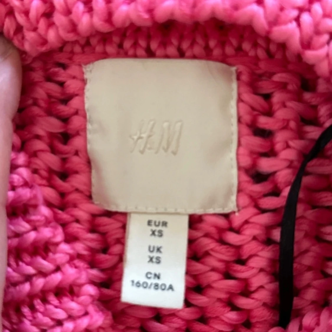 Rosa stickad tröja från H&M - 92