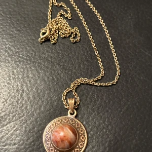 Nordic VintageKalevala Koru - Classic Bronze and Granite Necklace - Finland - .Nordic Vintage Kalevala Koru - Classic Bronze and Granite Necklace - Finland 