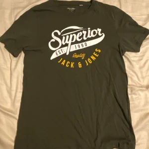 Grön t-shirt från Jack & Jones - Grön skön tröja från Jack&Jones i fint skick. Tveka inte att höra av dig om du har frågor eller vill ha fler bilder!