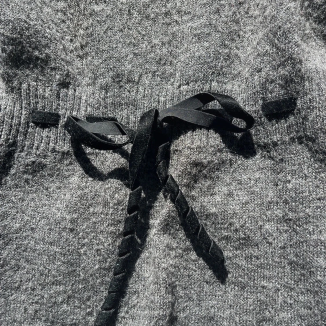 Stickad off shoulder tröja - 91