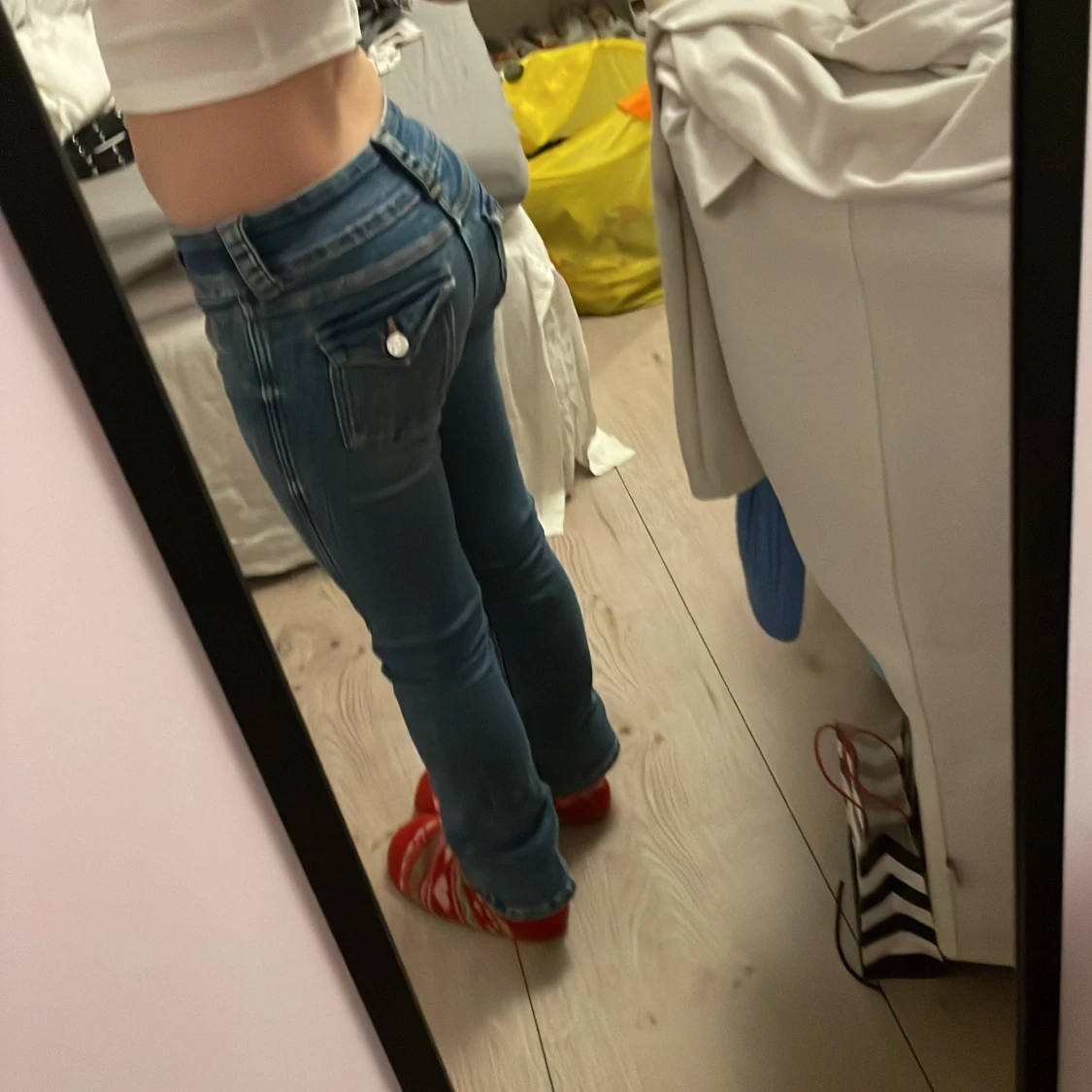 Mörkblåa bootcut - 93