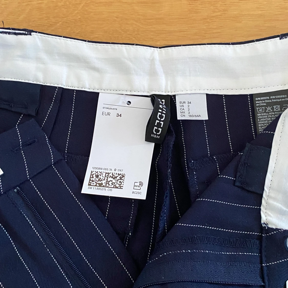 marinblåa konstymbyxor från h&m - 93