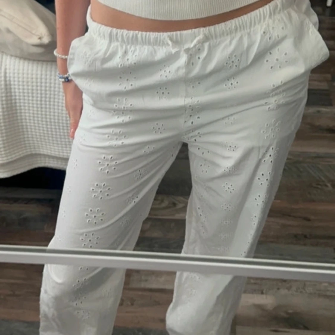 Lågmidjade ”linnebyxor” hm 