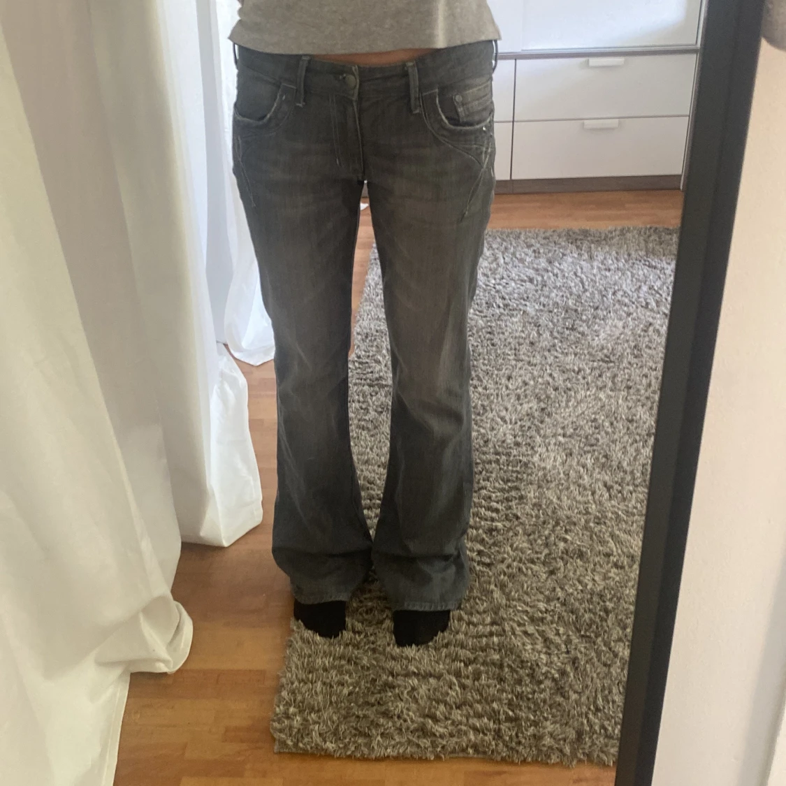 Lågmidjade bootcut jenas - 91
