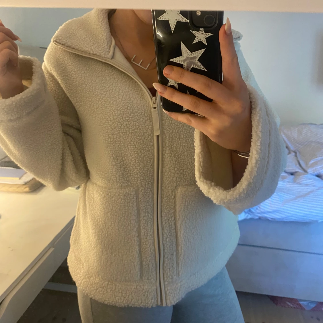 Teddy jacka oanvänd - 90