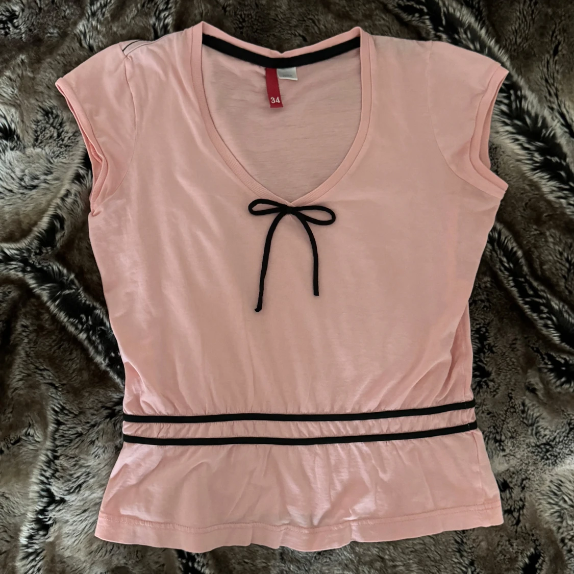 rosa & svart topp - 92