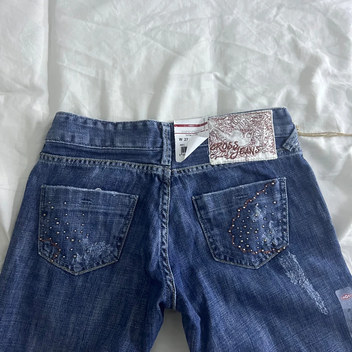 lågmidjade jeans - 90