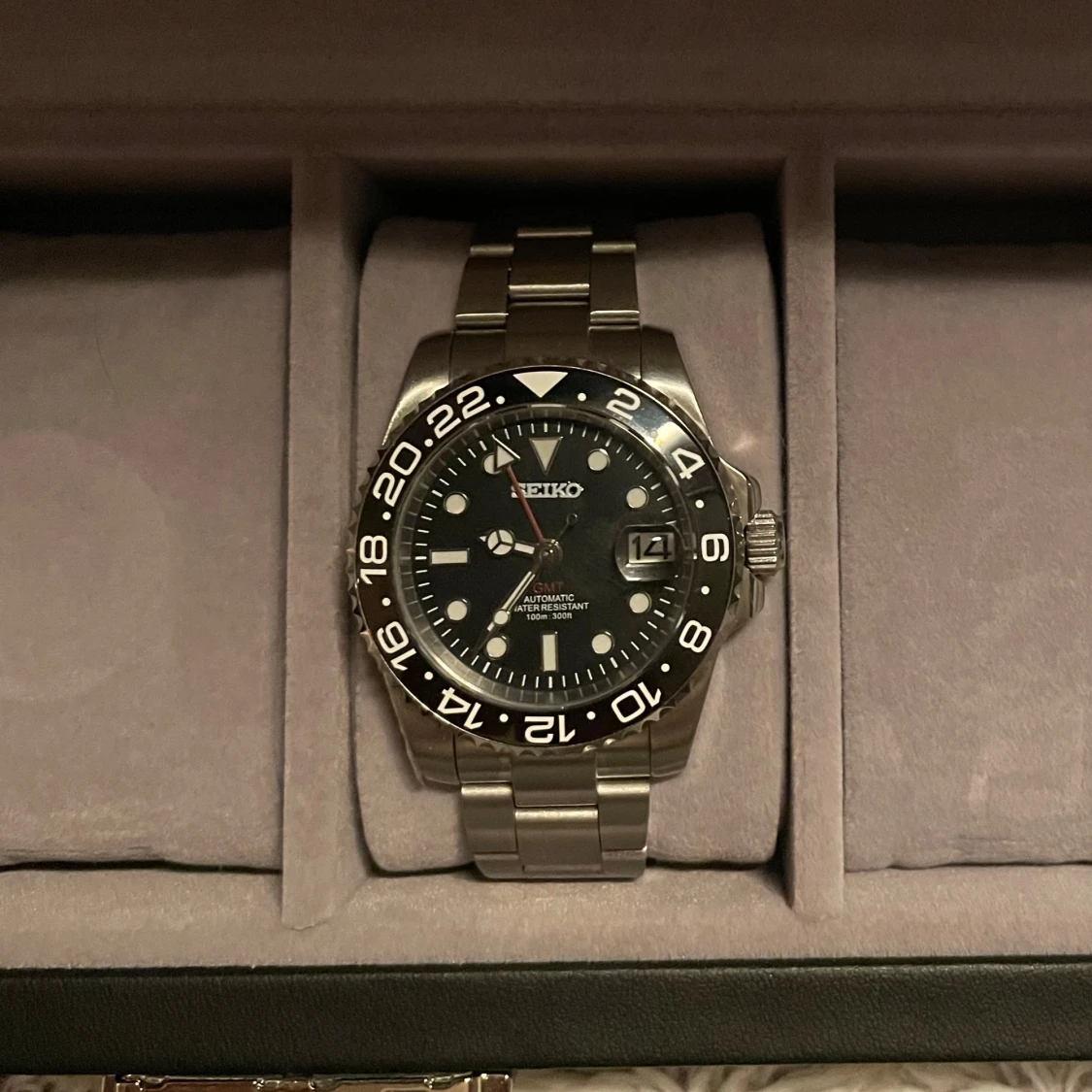 Seiko GMT Mod Svart - 1