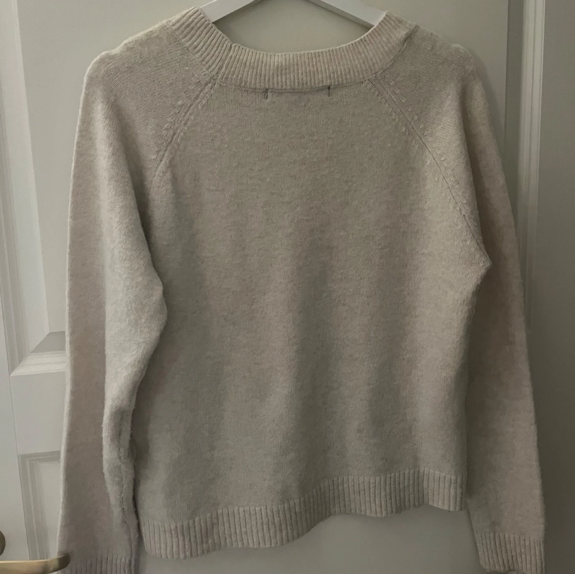Vit Stickad Tröja - 92