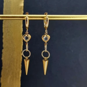 Handgjorda örhängen - Handgjorda örhängen●Följ :@ekjewelryofficial🤲 ● 💎Material- 100% rostfritt stål ●Örhängeskrokar -rostfritt stål och kristall. Nickel fri. Längd -5,5cm. Vattentåliga, ändrar inte färgen! 