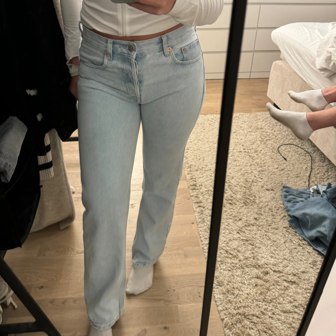 Blåa jeans