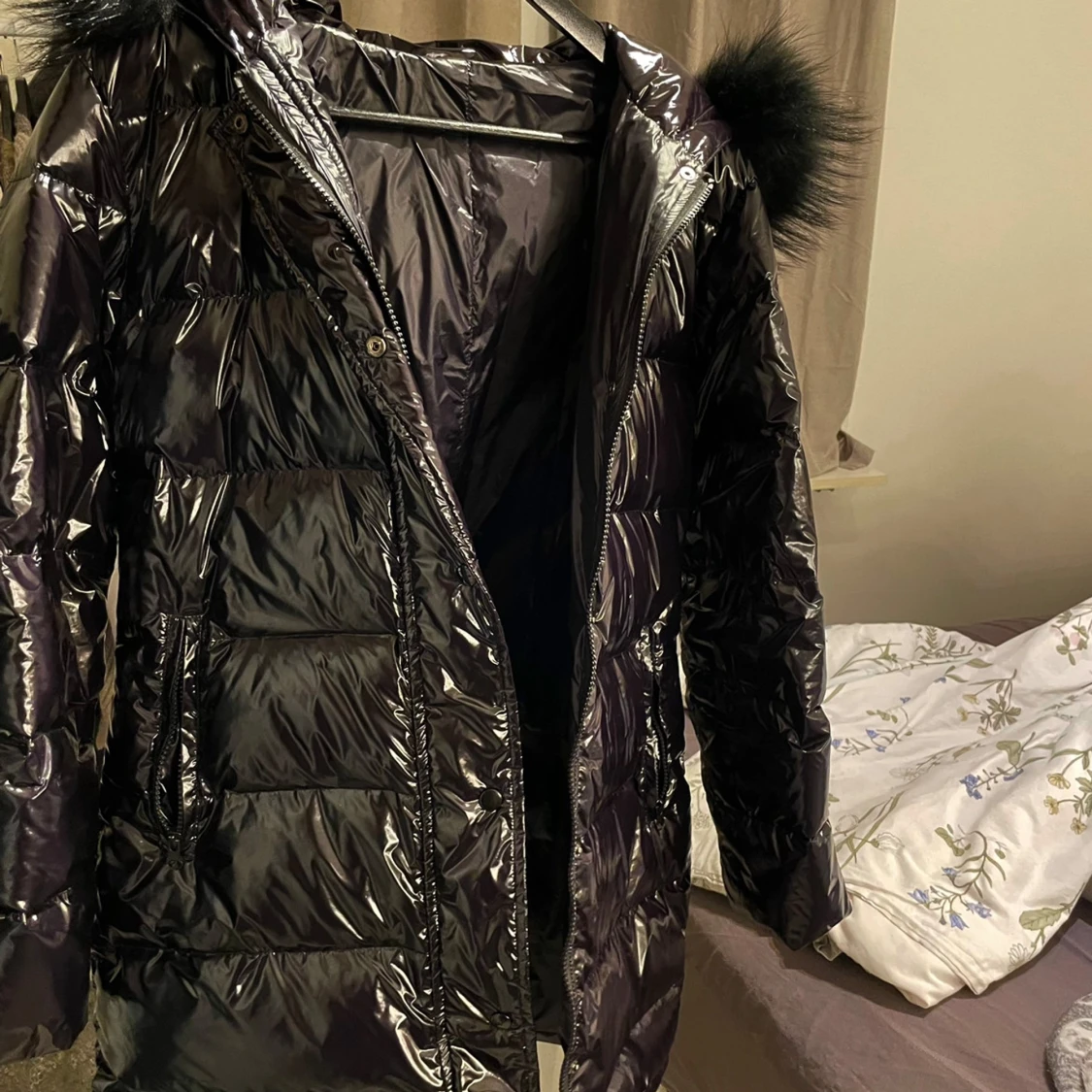 Vinterjacka svart päls  - 37