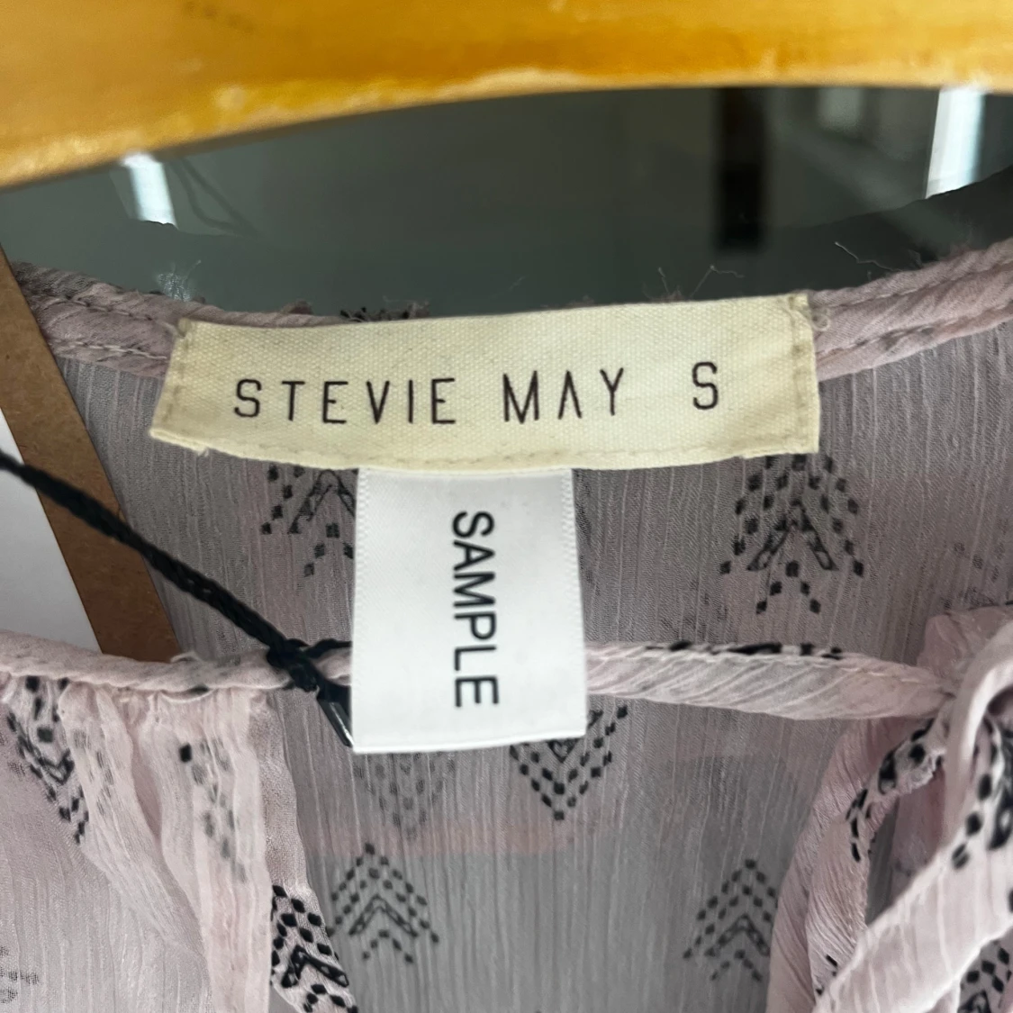 Rosa mönstrad blus - 93