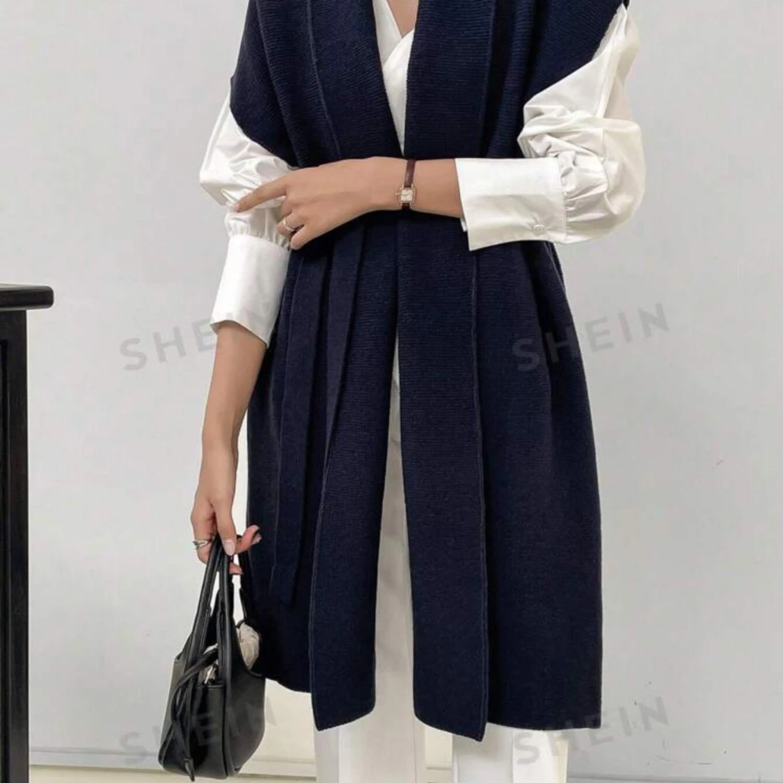 Marinblå kofta  - 90