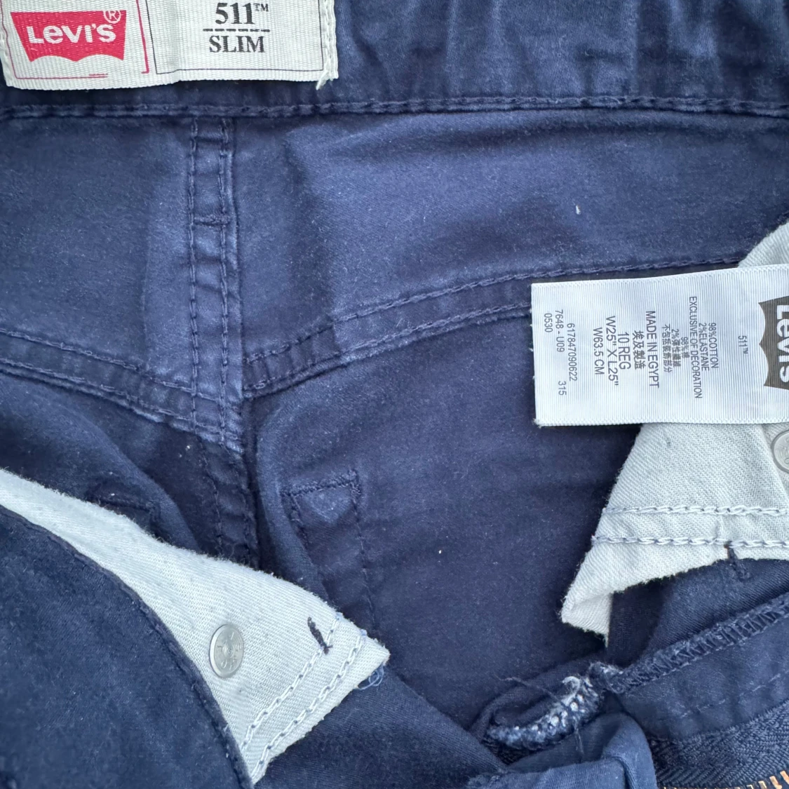 Mörkblå Levi's 511 Slim jeans - 2