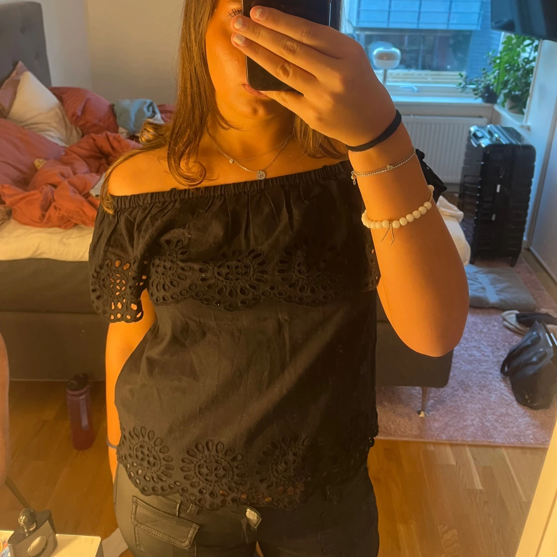 Svart offshoulder topp från Vila - 3