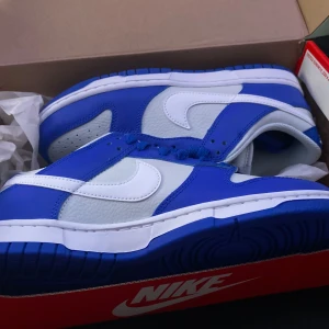 Nike dunks - Helt nya - Helt nya Nike dunk low i blå och vit färg, storlek 42