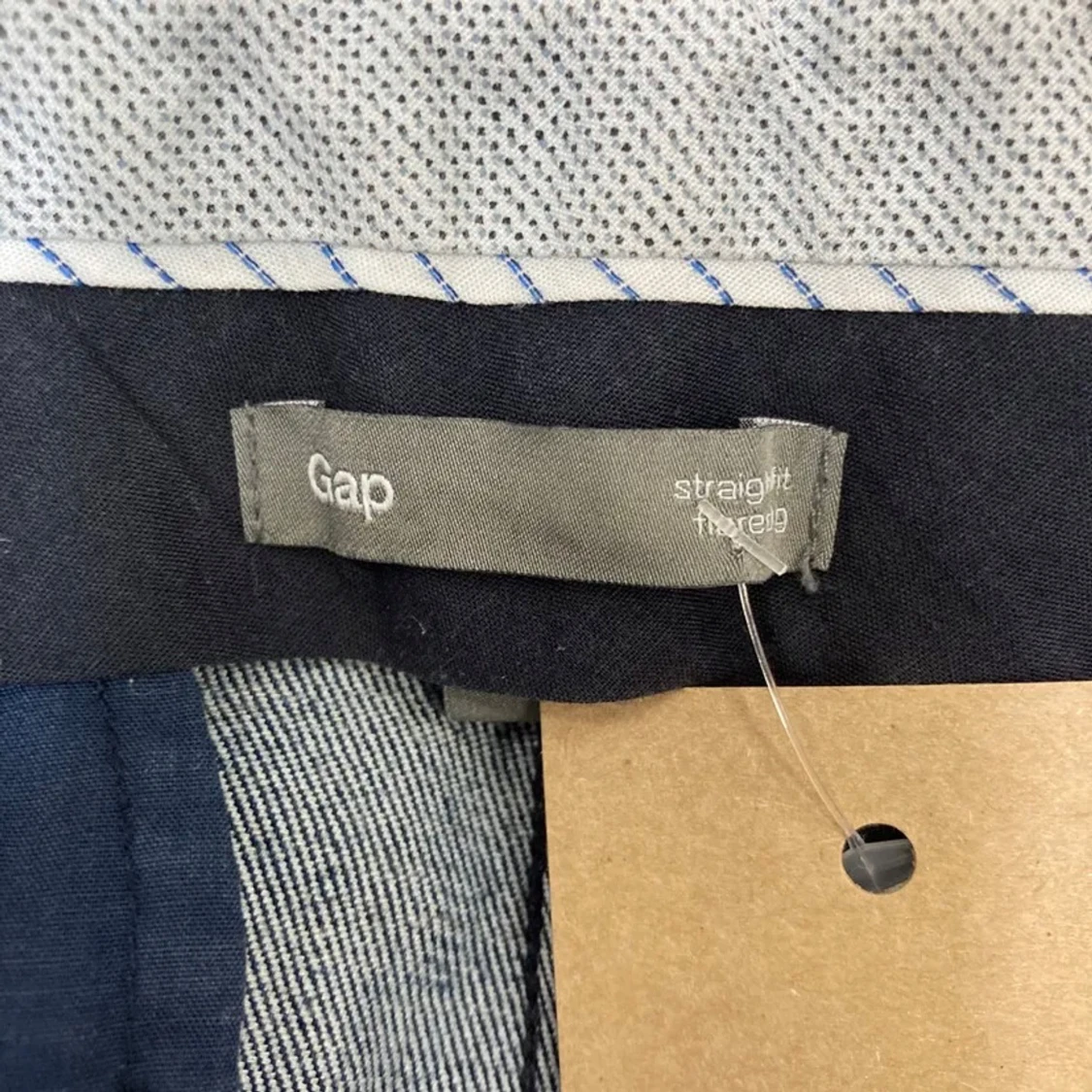 Mörkblå lågmidjade bootcut byxor - 2