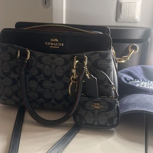 Mönstrad handväska från Coach - super snygg handväska från coach, köpt i new york för ca 5000 och sparsamt andvänd. 