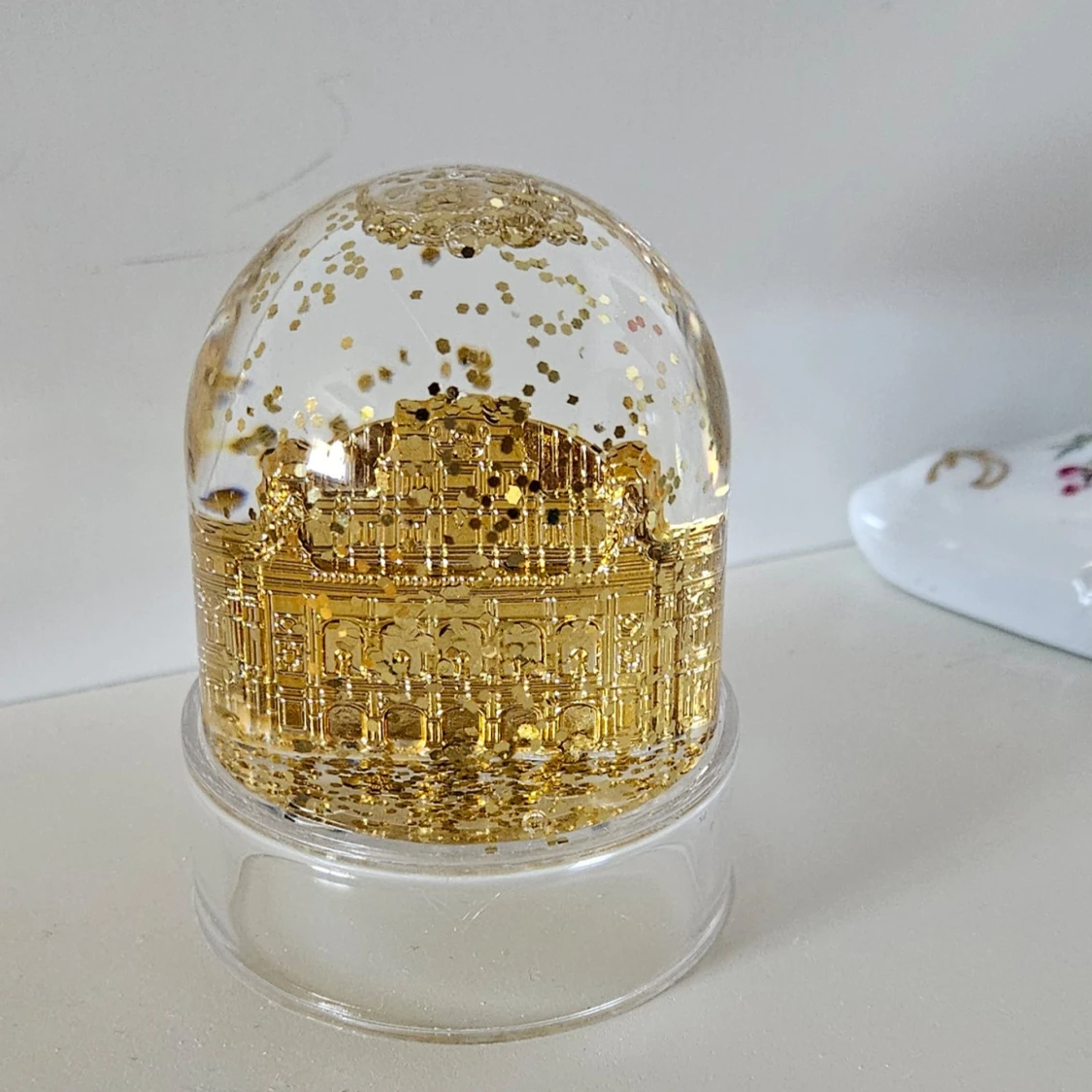 Snökula guld glitter 