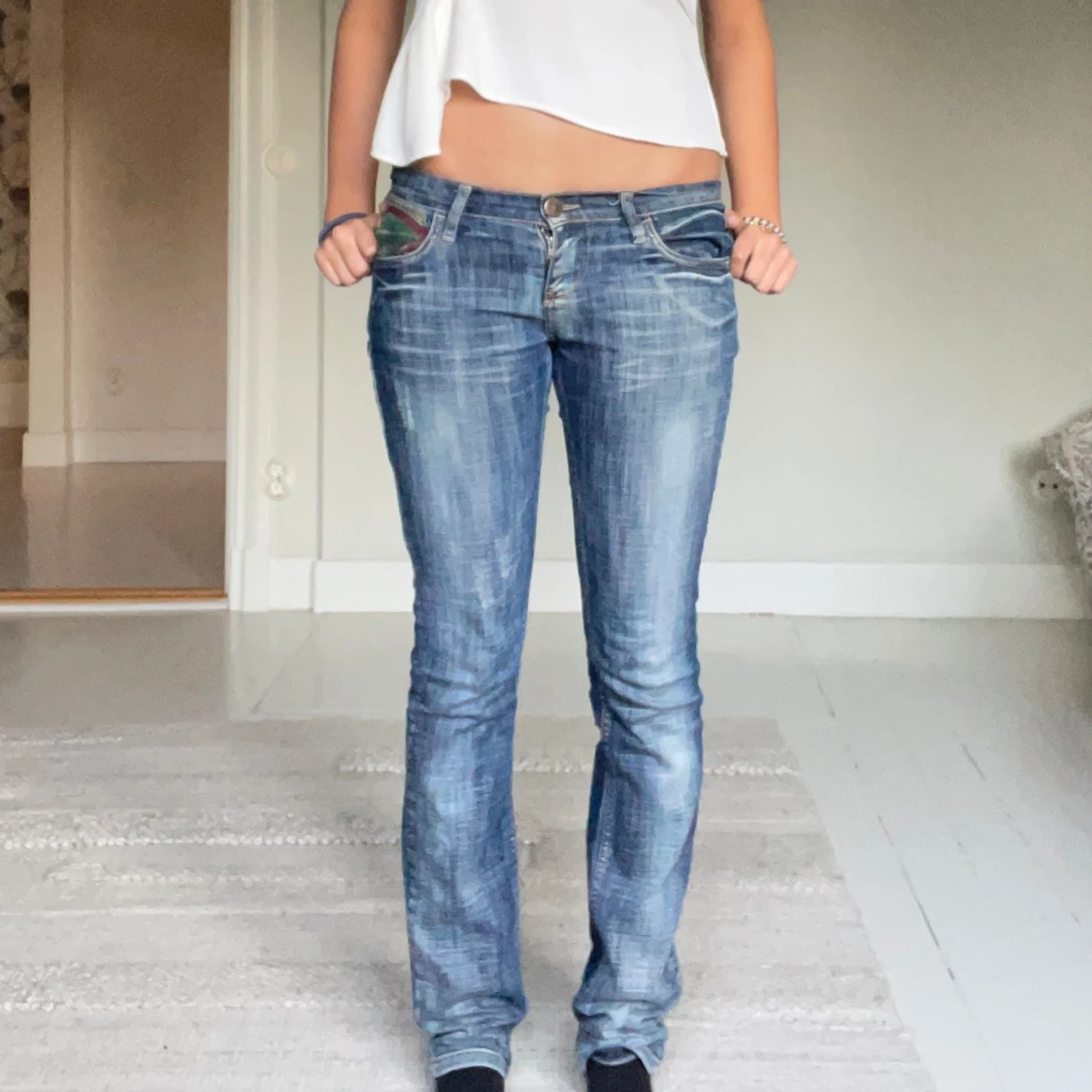 Lågmidjade jeans - 90