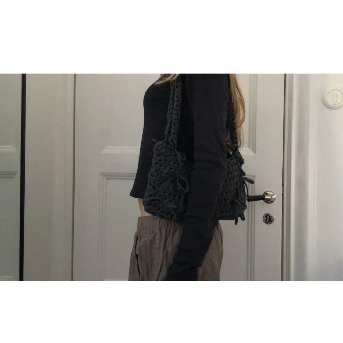 virkad handväska x2 - 90