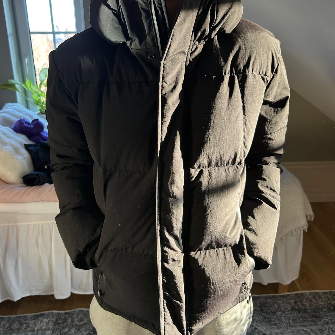 Svart pufferjacka från Superdry