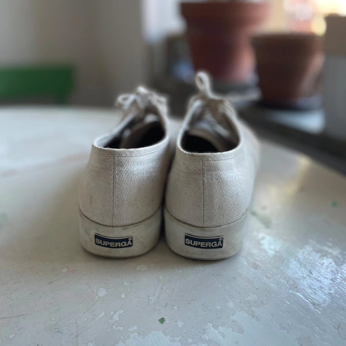 Beigea skor från Superga - 2