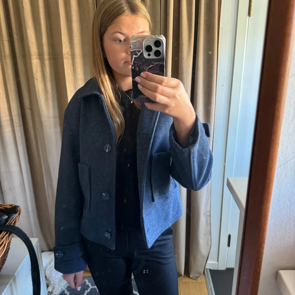 Marinblå kappa från lager 157