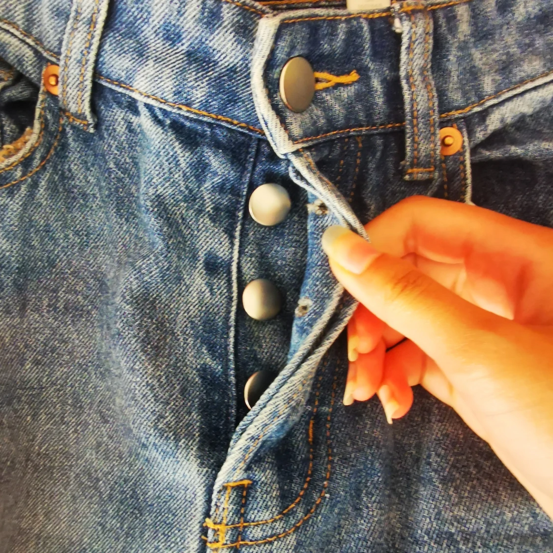 Utsvängda jeans från H&M - 91