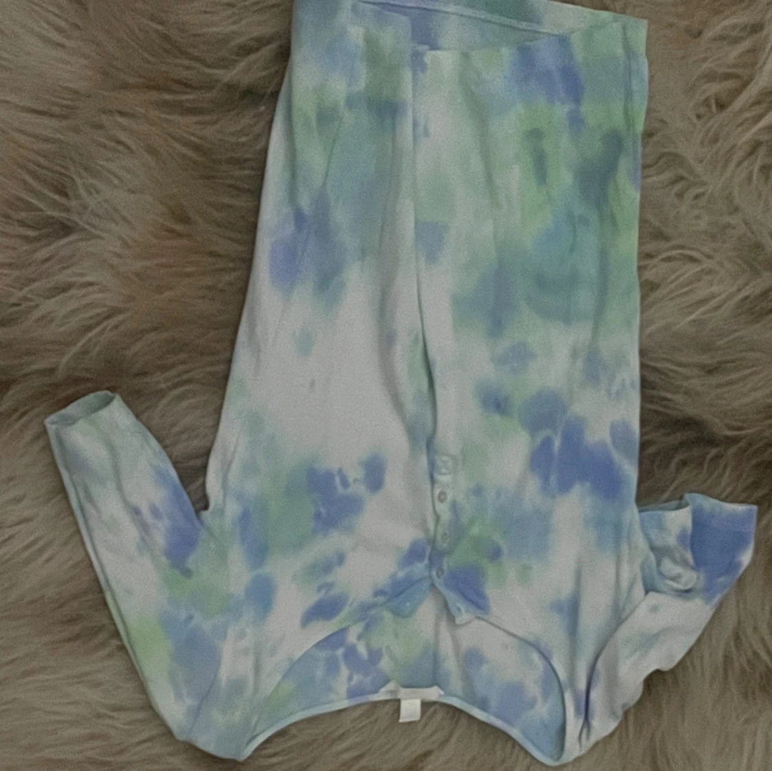 Vit grön och blå tröt