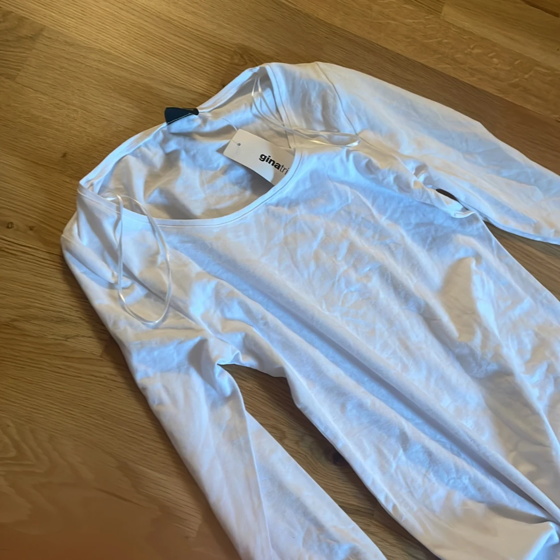 Vit långärmad tröja  - 90